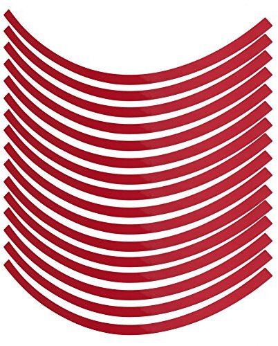 Motorrad Aufkleber-Rad Reflektierende Aufkleber Reflective Wheel Rim Stripe Decal Sticker Reflective Rim Stickers 16Pcs Für 16-19 Zoll Auto Fahrrad Und Mortorcycle Räder(Leuchtend R