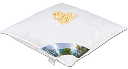 Hermetic® Zirbe - Cuscino in piuma d'oca in legno di cembro (45 x 45 cm)