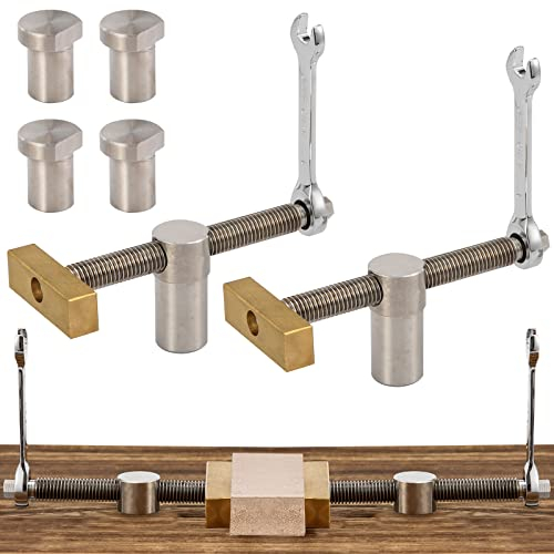 2 Stück Tisch-Werkbankklemme, Schraubstock, Holzbearbeitung, Schreibtisch-Clip, schnell feste Klemme, Holzbearbeitung, Hilfswerkzeugbank, schnell befestigte Klemmen (2 Stück, 19 mm)