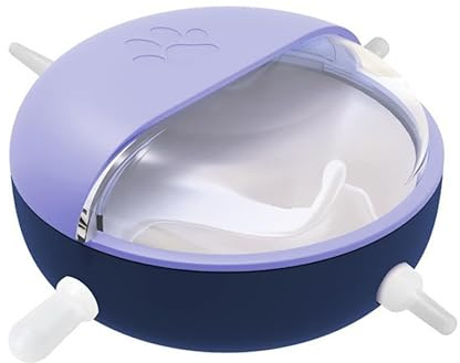 Pet Milk Bowl Puppy Feeder Kitten Bottles for Nursing Kitten Feeding Bowls Silicone Pacifier Kitten Feeder Puppies 4 Nipples Self Feeding Milk Bowl for Kittens Puppies Rabbit