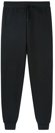 Boys Girls School Jog Pants Kids Sports PE Joggers Trousers Jogging Tracksuit Bottoms Activewear Elasticated Tracksuit Bottoms Regular Fit Casual Sweatpants Comfort Kids (02 Black, 8-9 Years)
