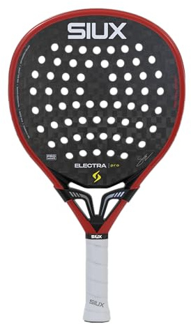 Siux Electra Pro 2026 Fire Red Racchetta da paddle professionale forma ibrida Potenza con grande controllo