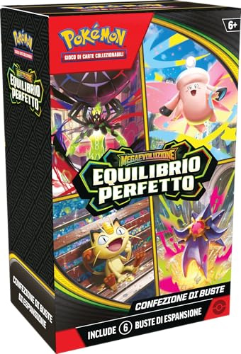 Pokémon: MegaEvolution Booster Packs - Parfait équilibre du Pokémon TCG (Six boosterpack)