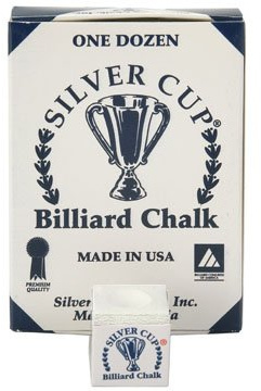 Master Chalk Tiza Billar Silver Cup Blanca 12 Unid 7517