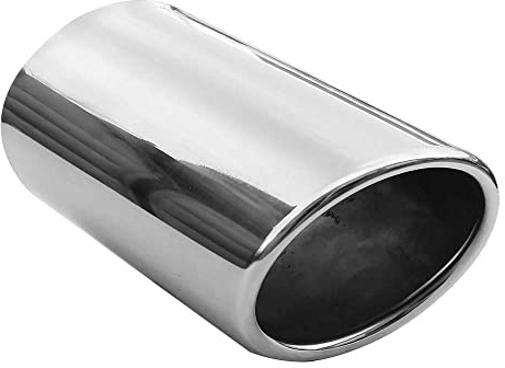 Embellecedor de tubo de escape, universal, de acero inoxidable, redondo, hasta 63 mm, cromado AutoHobby