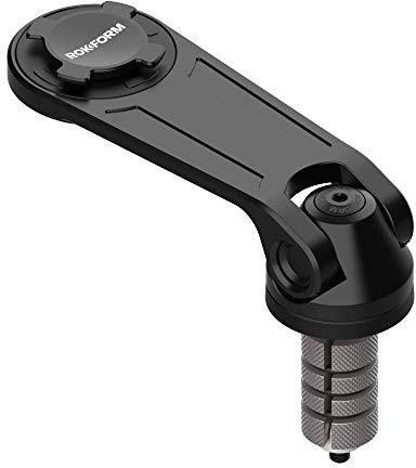 Rokform Pro Series Motorrad-Vorbau-Handyhalterung, passend für die meisten Sport-Fahrrad-Mittelschäfte mit Einer Größe von 12–24 mm, sichert das Telefon über Quad Tab Twist Lock Halterung und