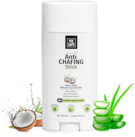 PEESAFE Natural Anti Chafing Stick, Anti Chafe Balm, 75 g (Pack of 1) | Anti Chafing, Anti Blister, Anti Sweat, Anti Rashes, Itching, Chafing Relief