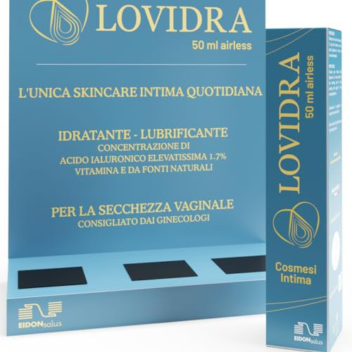 Gel idratante e lubrificante per secchezza vaginale, prurito, bruciore, dolore durante il rapporto. Skincare Intima Quotidiana. Naturale 100% approvato Ecodermocompatibile