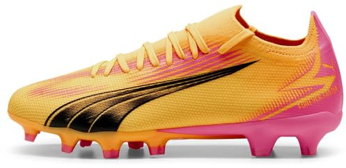 Puma Women Ultra Match Fg/Ag Wn'S Soccer Shoes, Sun Stream-Puma Black-Sunset Glow, 36 EU