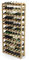 Lenmar, Weinregal aus Holz für Flaschen, Natur, RW-1, Wein, Flaschenregal, Kellerregal, Regale, Flaschenhalter (Natur, RW-1-77, 166 x 72,5 x 25, 11 liegen, 77 Flaschen)