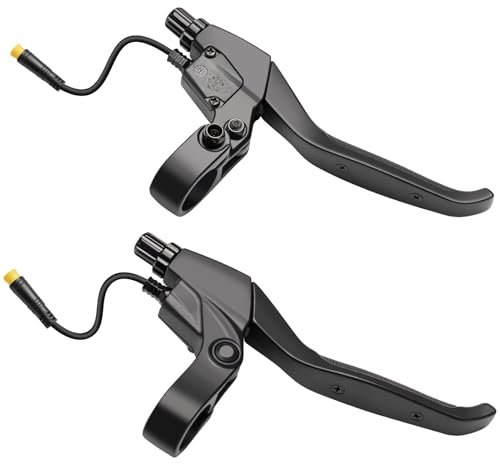 E-Mangue Elektrofahrrad-Bremshebel für BAFANG Motor, 1 Paar Lenkergriffe für E-Bike 3,8 Zoll Draht & wasserdichte Schnittstelle, Kompatibel für BAFANG BBS HD BBS01B BBS02B Motor