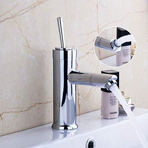 Robinets de Cuisine, Robinet chromé, lavabo de Salle de Bains, Design Moderne, vidange d'eau rotative, mitigeur d'évier en Chrome Poli monté sur Le Pont