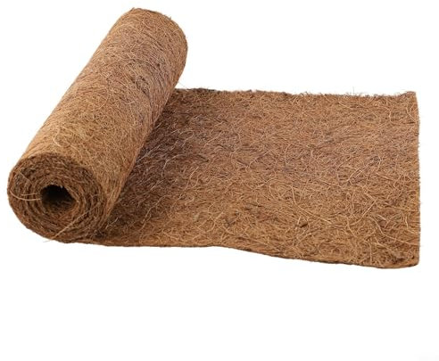 Aprilsunnyzone 20/25x100CM Sheet Coconut Palm Mat For Entrances,Cuttable Floor Mat,Door Mat,Coir Mat,Coconut,Living Coir Matting,Easy To Install(25 x 100cm)