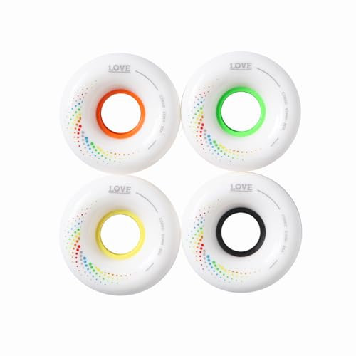 1 LOVE BOARDS Skateboardhjul | modell Corro 65 mm 80a | Färg Vit