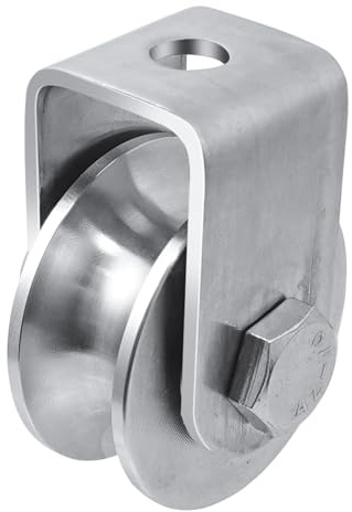 TTQiAnJ 1 Pièces Poulie avec 2 Roulements à Billes,Poulie de Fitness en Acier Inoxydable,48mm de Diamètre,Poulie de Levage pour Cordes et Câbles de 16mm,Capacité de Charge de 200kg