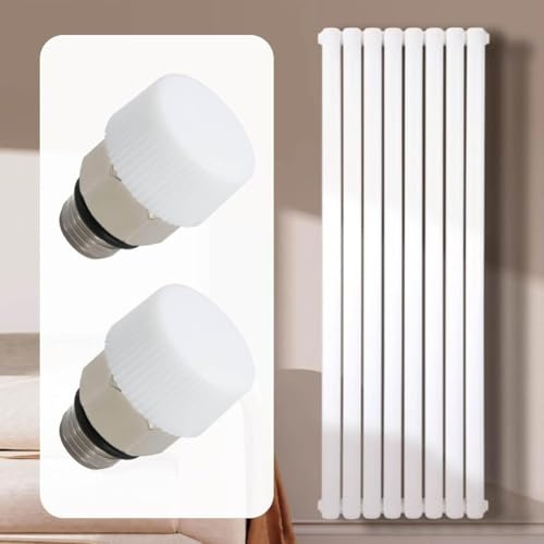 2 válvulas de liberación de aire para sistema de calefacción, válvula de purga de radiador para un flujo de calor optimizado y un rendimiento fiable en uso residencial y comercial (cobre 1/2)