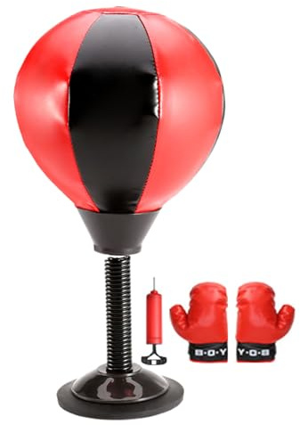 Yulokdwi Sac De Frappe pour Bureau - Balle De Vitesse Gonflable À Ventouse,Sac De Boxe Gonflable | pour Ados Employés De Bureau Étudiants Joueurs Maison Écrivains Étude Appartement Salon