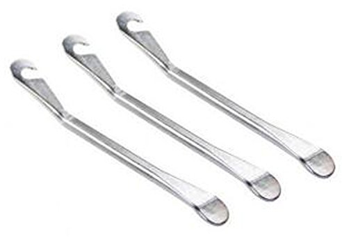 Yrlehoo 3X Metall Reifenheber Tire Lever Fahrrad Reifen Werkzeug Haken Montierhebel Edelstahl.