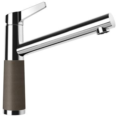 SCHOCK Küchenarmatur SC-510 Bronze – Niederdruck Armatur CRISTADUR mit Festauslauf und Standard Norm-Anschlüssen