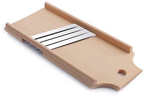 Wooden Cabbage Slicer Chopper Shredder Sauerkraut Cutter Slaw Cutter 4 Blades, 15 * 5.5 * 0.5 in, 1-B
