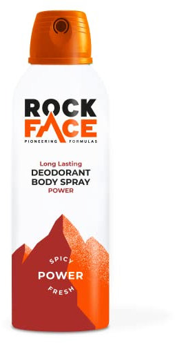 Rock Face Men's Body Spray - Power Fragrance Body Spray Deodorant for Men, 200ml, Spicy Oriental Scent, Long Lasting