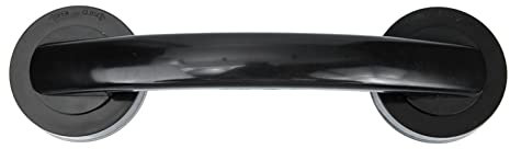 Alipis Shower Grab Bar Suction Balance Assist Bathroom Shower Handle Anti Slip Safety Hand Rail Support Handicap Elderly Injury Bath Handle Glass Door Knob Black