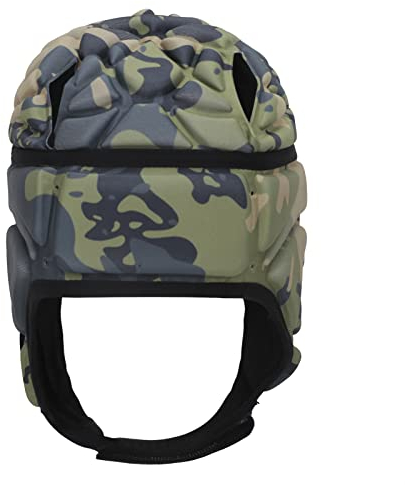 YJZQ Rugby-Kopfschutz Fußball Torwart Helm - Weiche Sportliche Kopfbedeckung für Tormann, Torhüter, Hockey, Skateboard (Damen, Herren, Jungen)