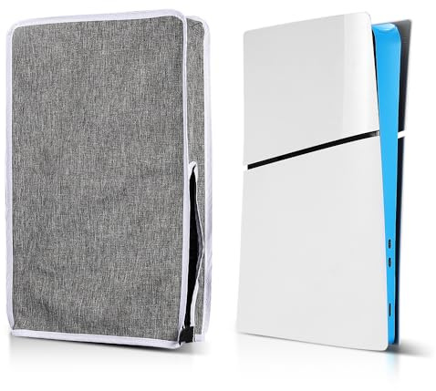 Copertura antipolvere per PS5 Slim Disc/Versione Digitale, Custodia Protettiva Antipolvere Anti Graffio Sleeve per Playstation 5 Slim Accessori