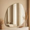 VIDI Riflesso di Lusso Wandspiegel Spiegel Asymmetrisch | Dekorative Spiegel Oval 80 x 72 cm | Design Asymmetrischer zum Aufhängen | Moderne Dekorative Wandspiegel