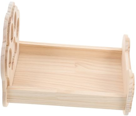 BUGUUYO Holz Kleintierbett Für Kaninchen Meerschweinchen Schlafplatz Haustier Bett Aus Holz Geeignet Für Kleintiere Schlafhütte Für Kaninchen Und Meerschweinchen