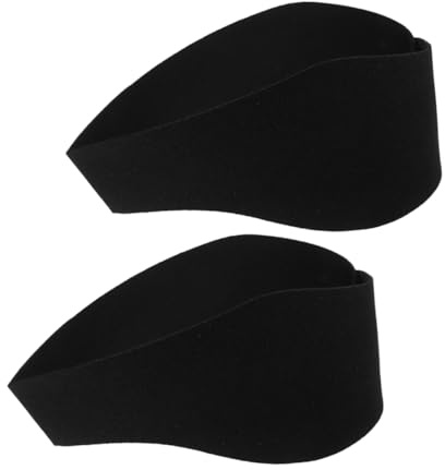 VANZACK 2stücke Wasserdichtes Schwimmstirnband Für Erwachsene Ohrenschutz Und Haarschutz Beim Schwimmen Tauchen Und Yoga Flexibel Und Schwarz