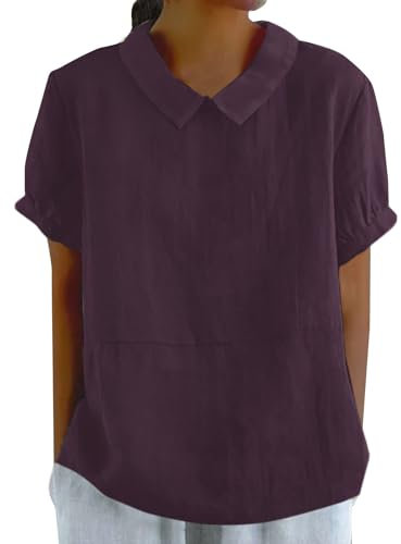 Cocila Offre De T Shirts Fluo Chemise Blanche Femme Chic Et ÉLéGant Pochette Aide Soignante pour Blouse Tee Col V Fluide Asymetrique Noel XXL Grossesse Haut Paillette Soiree VêTements