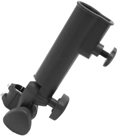 Toyvian Golf Umbrella Holder for Golf Carts with Rounded Handle Rust-Resistant Plastic Cart Umbrella Clamp Windproof Design