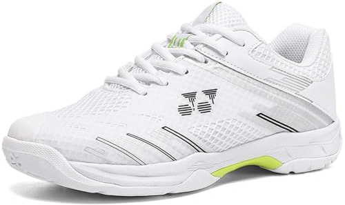SDEQA Zapatillas de Tenis para Hombre, Ligeras y Transpirables, bádminton, canchas Interiores Exteriores, para Squash y Voleibol,A,41 EU