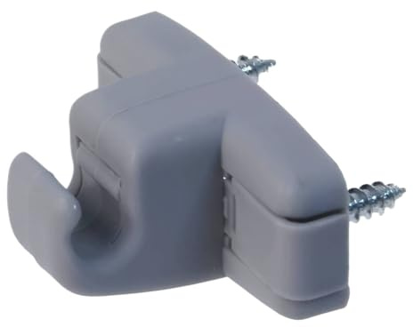 JWFBDB Clip de soporte for parasol 51168174715, compatible for BMW Serie 5 E39, 7 E38, 740i, 525i, 528i, 530i, 540i, X5, 3.0i, 4.4i, gris