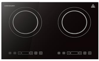 Cookology 2800W Dual-Zone Portable Induction Hob - 2 Cooking Zones - Black