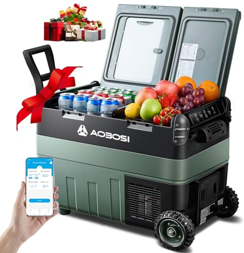 AAOBOSI 40L Glaciere Electrique,Glacière Électrique Voiture avec APP