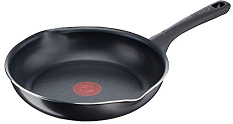 Tefal B5580823 Day by Day Bratpfanne, 32 cm, Titan-Antihaftbeschichtung, Thermosignal, einfache Reinigung, schwarz