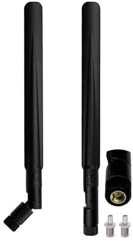 Antena 5G WiFi Antena 4G LTE 6DBI Omnidireccional Mimo Amplificadores de Señal SMA/TS9 Antena 700-6000MHz,GSM/GPRS/2G/3G/4G/5G para LTE Router Vigilancia de la Seguridad Extensor de Rango Inalámbrico