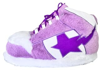 CUTEGAL Sneaker Slippers Star Fluffy Shoes Memory Foam One Size Indoor Comfy and Trendy for Men Unisex Home Pantuflas (Purple, Adult, Women, 5, Numeric Range, US Footwear Size System, 8, Medium)