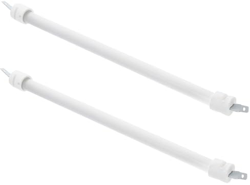 NUOBESTY Tubo Riscaldante Compatibile 2 Pezzi per Stufa Elettrica in Quarzo Ceramico Riscaldamento Rapido Bianco per Sostituzione Riscaldatore da Patio