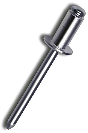 DOJA Industrial | Rivets Aveugles en Aluminium 4,8 x 18 mm | PACK 100 | Rivet Fleur pour assembler tout type de matériaux métalliques | Pour machine à riveter pneumatique ou manuelle