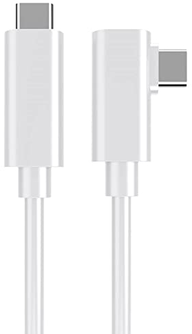 Cuxnoo VR Streaming Link Cable Compatible for Oculus Quest, Virtual Reality Headset Cable Angle USB 3.2 Gen1 C-C High Speed Data Transfer, Fast Charging Cord, 4.7 Meters