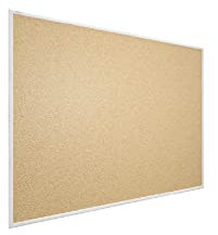 ALLboards Pinnwand mit Weißem Holz Rahmen 120x90cm Korktafel Korkwand Pinnwand Kork