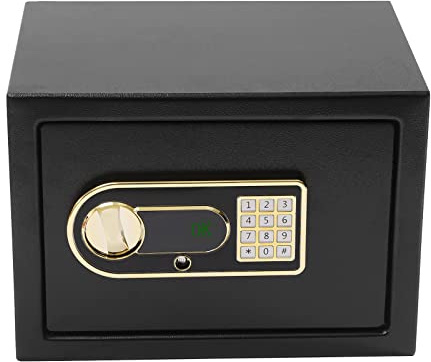 22L Safe Tresor, Möbeltresor Feuerfest Wasserdicht mit Doppelschlüssel, Wandtresor mit Diebstahlsicherung, Doppelbolzenverriegelung (35 * 25 * 25cm)