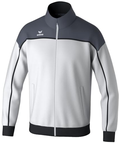 Erima Giacca da allenamento CHANGE by (1032429) Unisex - Adulto, bianco/slate grey/nero, M