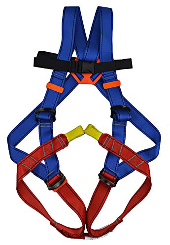 SwaYve Klettergurt, Kinder-Indoor-Park-Erweiterung, Outdoor-Sicherheitsgurte, Klettern, Ganzkörper-Sicherheitsgurt-Set/M