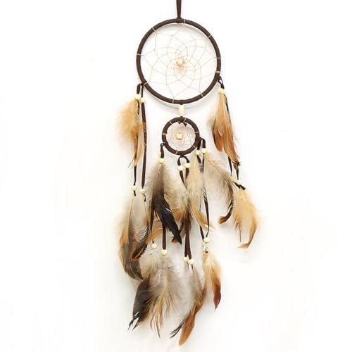VJUYSW Dreamcatcher, Handgefertigt Traumfänger, Vintage Feder Traumfänger, Böhmischen Stil Traumfänger, für Wandbehang Wohnkultur Ornamente Handwerk Dekoration, Geschenk zum Muttertag