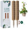 Bastone per Piante, 2Pcs Piante Rampicanti Bastone, Stecche per Piante 40cm, Tutore per Piante, Palo Totem in Fibra di Cocco, Muschio Palo Totem per Piante da Rampicante Estensione