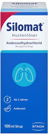 Silomat Hustenlöser – erleichtert das Abhusten & reduziert neue Hustenattacken durch Ambroxol – Erdbeer-Vanille-Geschmack – für Kinder ab 2 Jahren geeignet – 100 ml